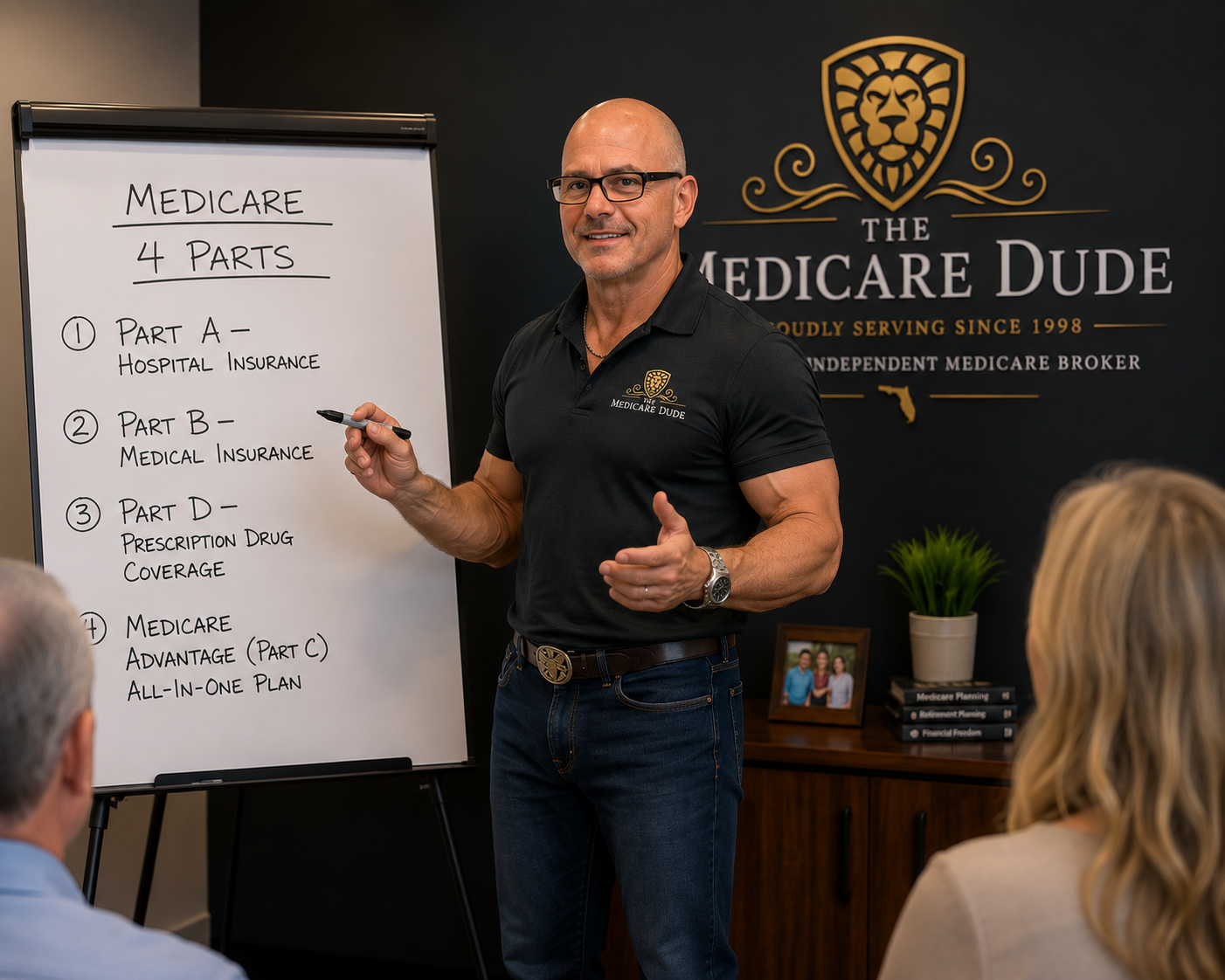 William Gray, The Medicare Dude, presenting Medicare education to clients